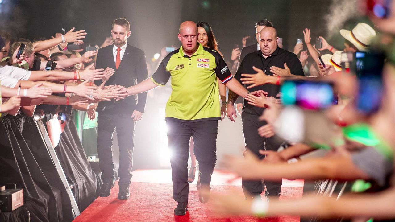 Michael van Gerwen won overtuigend in Amerika. (Foto: VI Images)