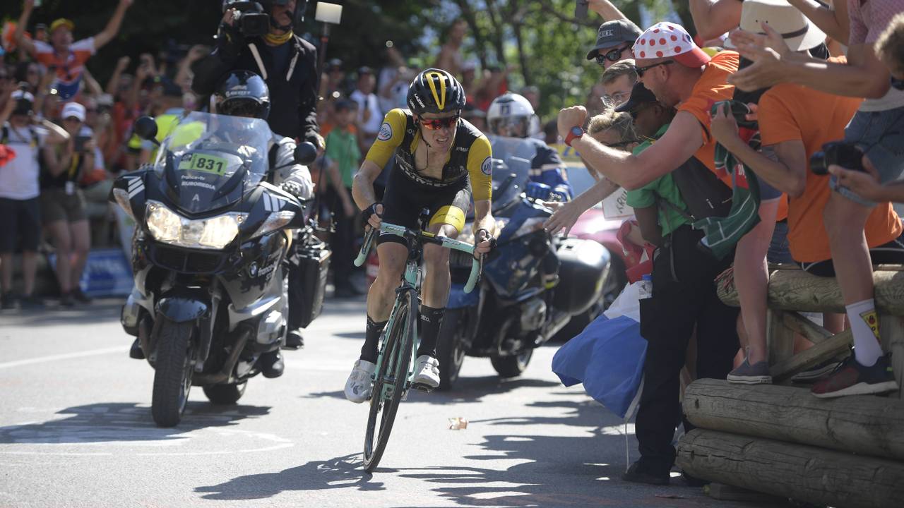 Steven Kruijswijk in actie in de Tour. (Foto: VI Images)