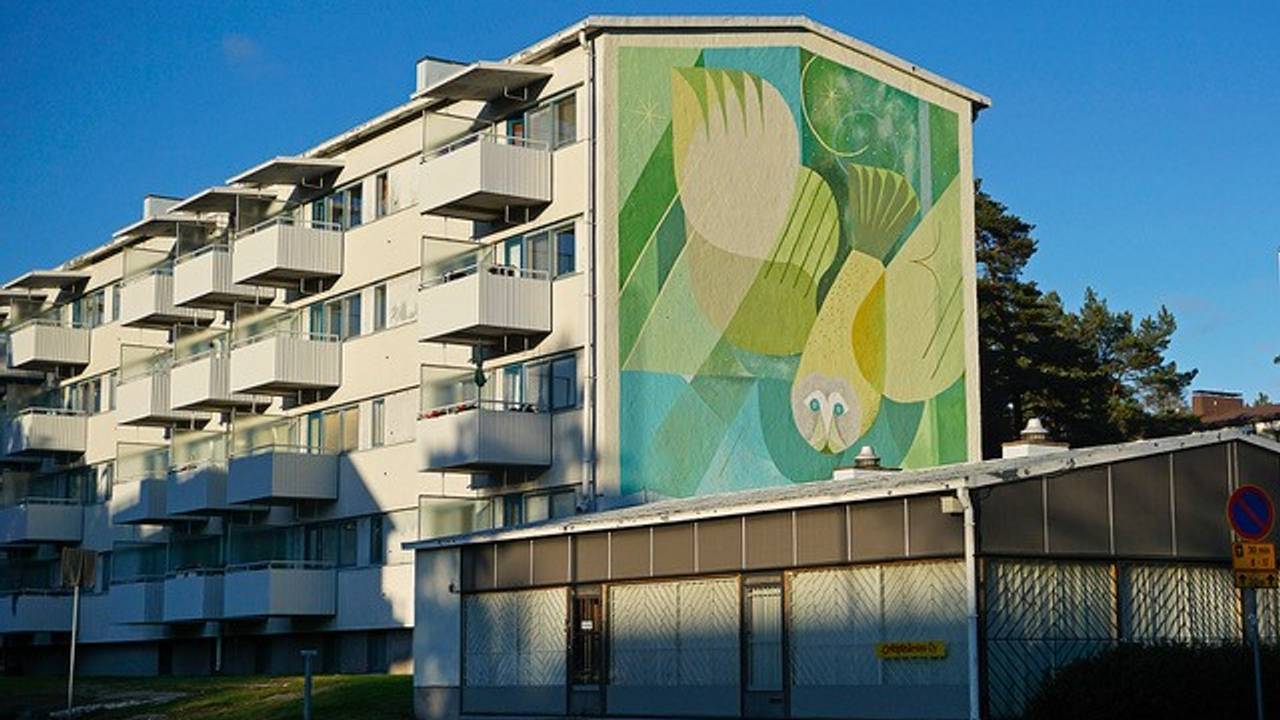 Een muurschildering van kunstenaar Otecki. Het kunstwerk in Breda moet er ongeveer zo uit komen te zien. (Foto: Blind Walls Gallery)