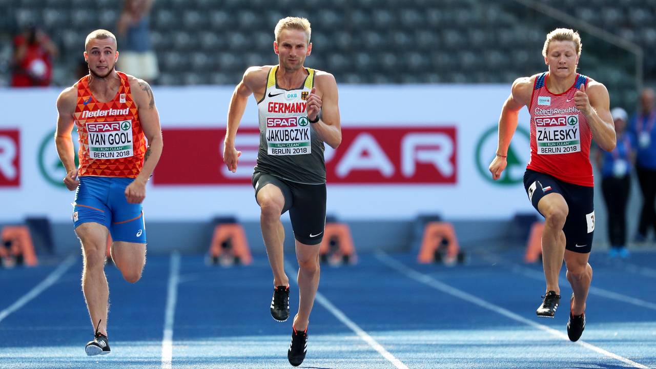 Joris van Gool tijdens zijn EK-debuut in Berlijn. (Foto: ANP)