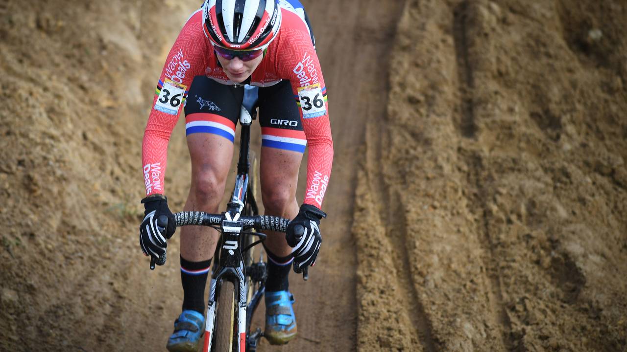 Vos in actie tijdens een eerdere veldrit in Heusden-Zolder. (Archieffoto VI Images)