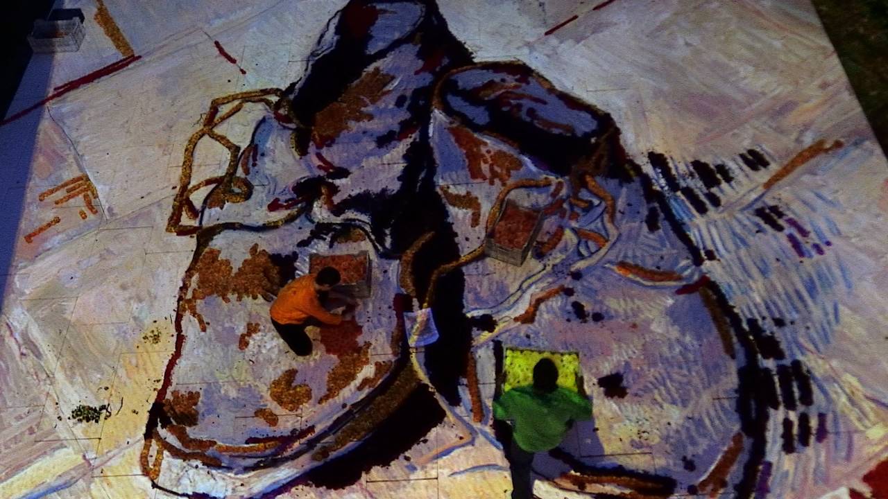 Kunstwerk Van Gogh komt tot leven in bloemen - Omroep Brabant