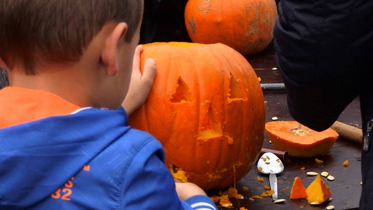Opeten, uitsnijden, het kan allemaal tijdens de Pompoendagen.
