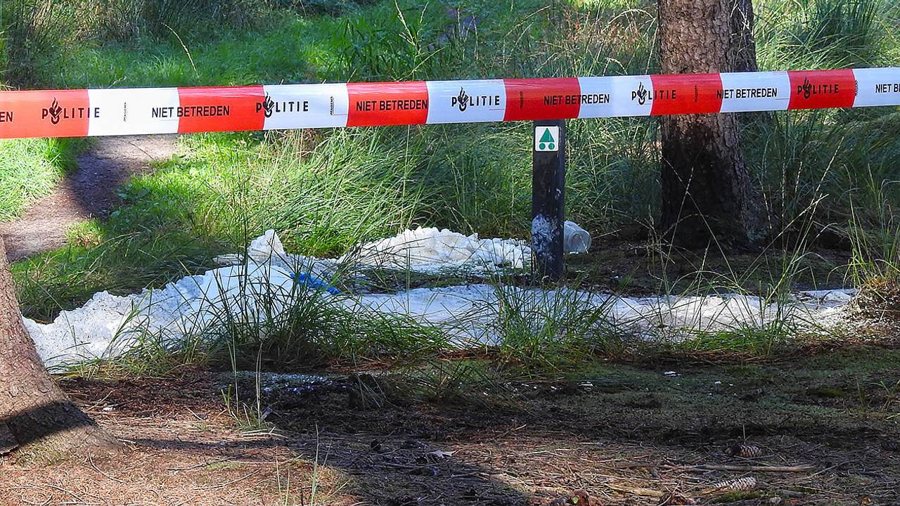 De vindplaats van het vermoedelijke drugsafval (foto: Jozef Bijnen/SQ Vision)