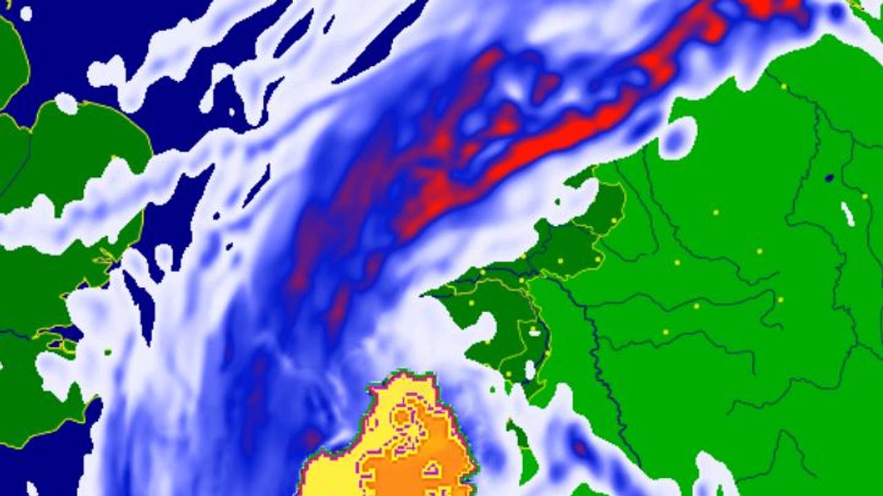 In de ochtendspits wordt veel regen verwacht. Afbeelding via Buienradar