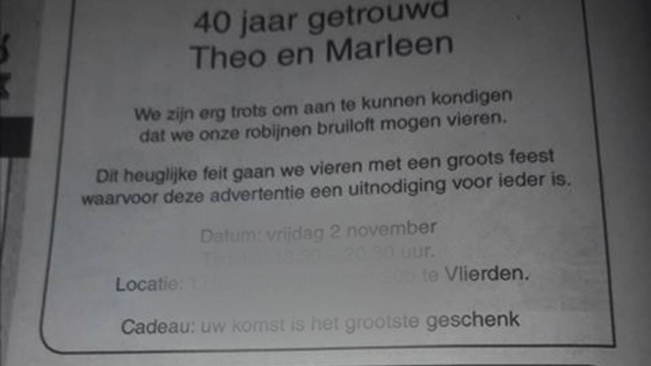 Wie zijn Theo en Marleen nu toch? (Foto: Deurnes weekblad)