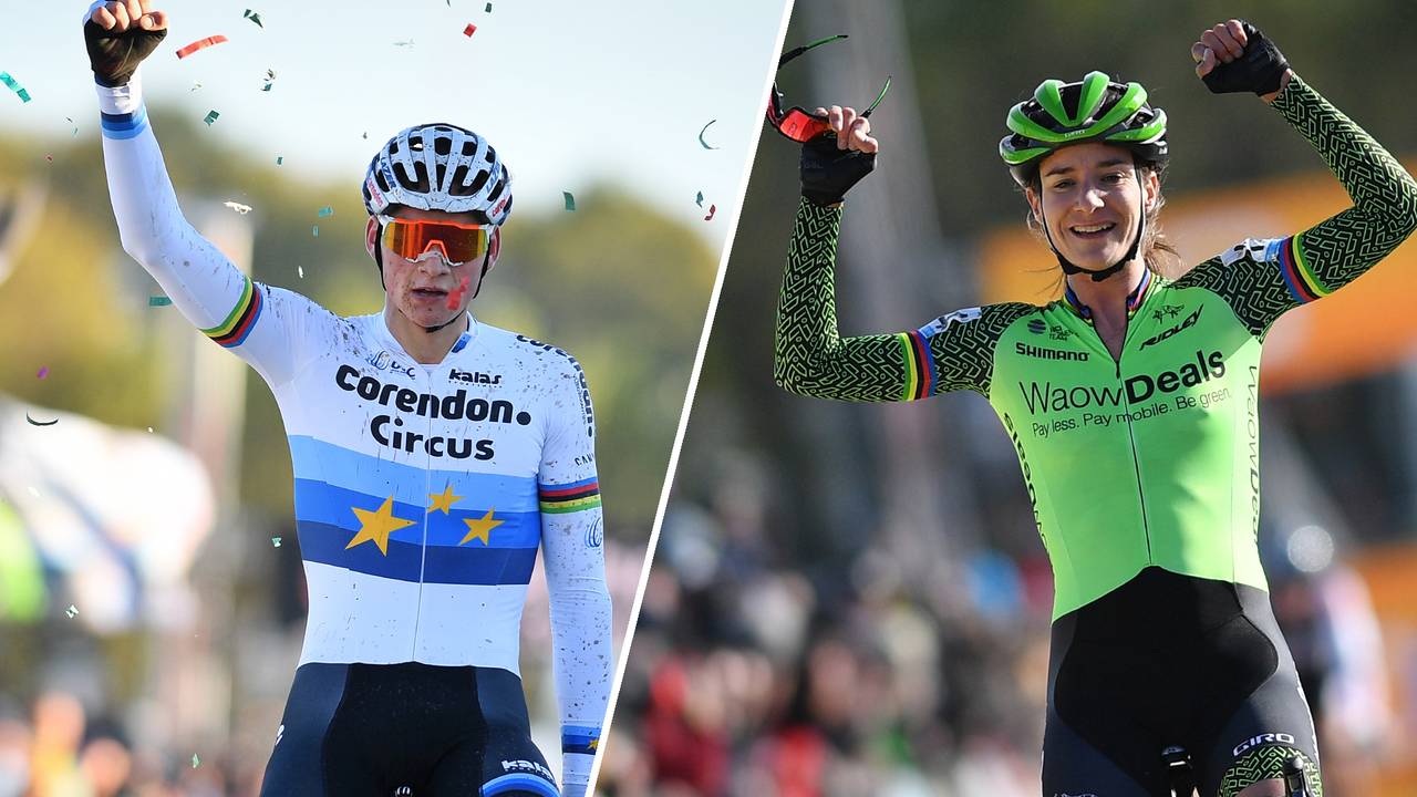 Mathieu van der Poel en Marianne Vos gaan in Rosmalen op jacht naar Europees goud. (Foto: VI Images)