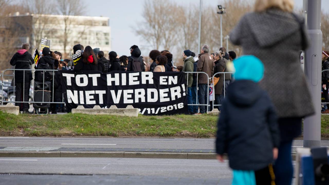 Een eerdere demonstratie van Kick Out Zwarte Piet (Foto: ANP).