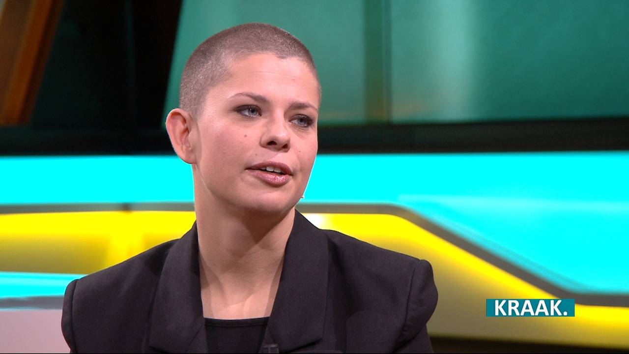 Sharon Kovacs kan weer gelukkig zijn. (BEELD: KRAAK)