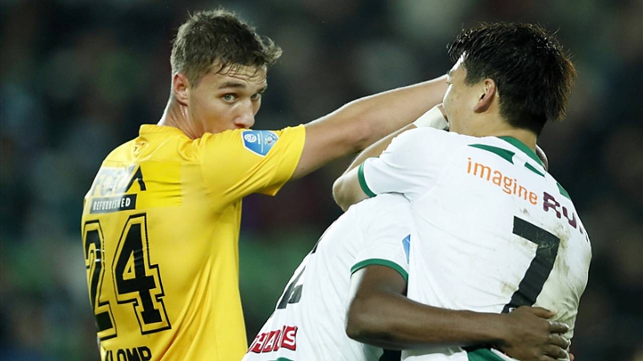 Daan Klomp baalt na weer een tegentreffer (Foto: VI Images).