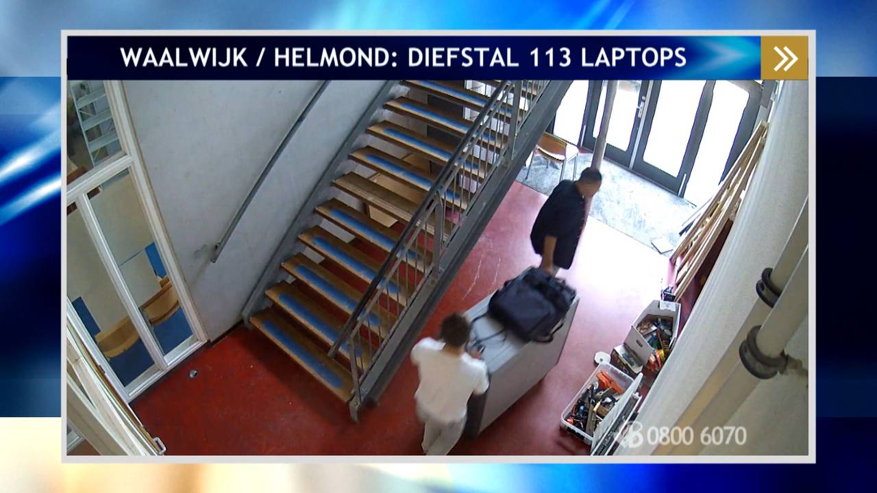 De daders zijn duidelijk te zien op camerabeelden. (foto: Bureau Brabant)