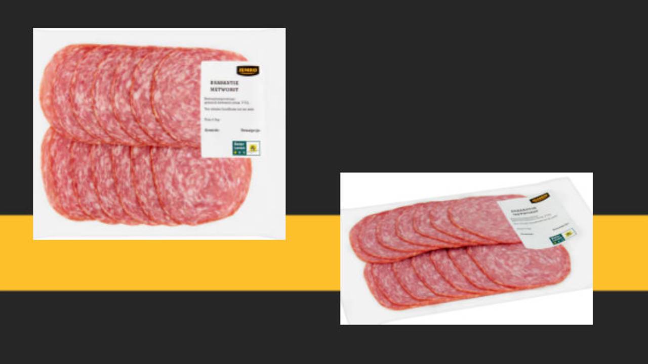 De Brabantse metworst van het huismerk Jumbo is mogelijk besmet met de salmonellabacterie.