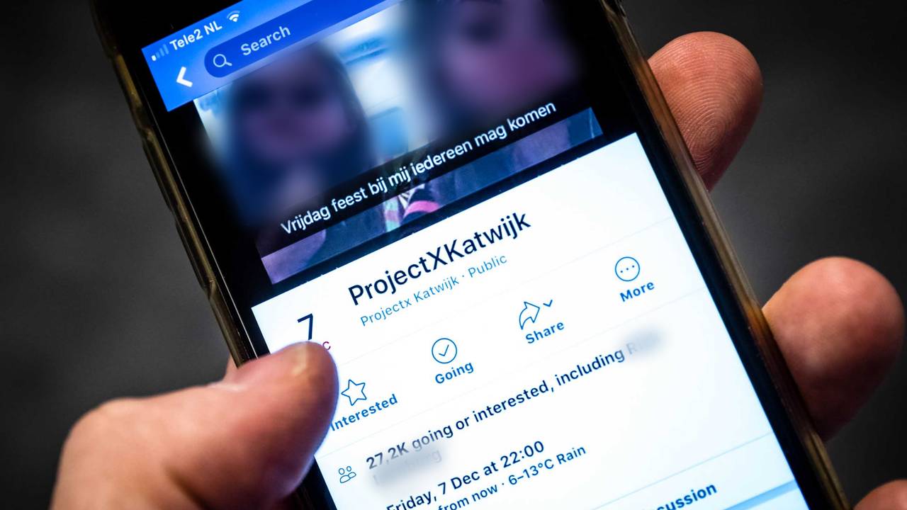 Project X-feest dreigt in Katwijk. (Foto: Rob Engelaar)