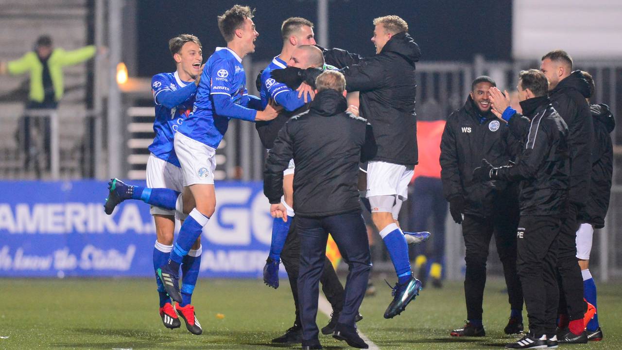 FC Den Bosch juicht na de gelijkmaker. Foto: Orange Pictures