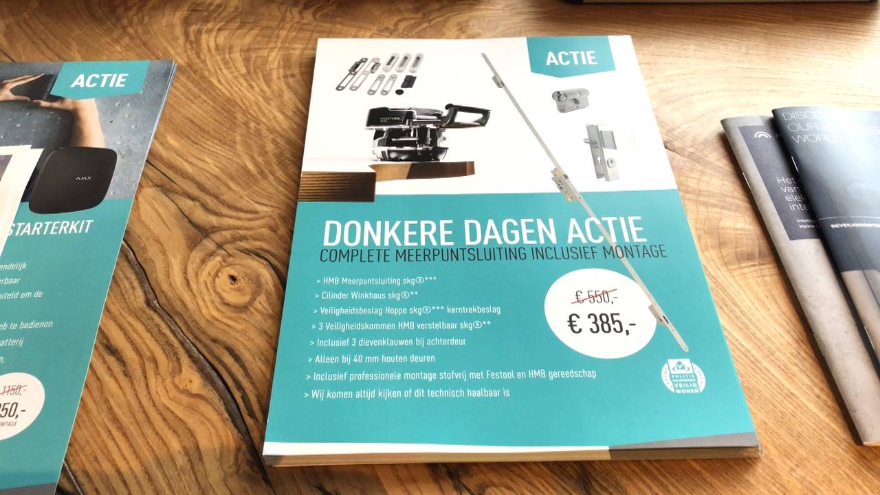 'Je hoeft geen drie sloten op de deur te doen. Eén goede is goed genoeg.' (foto: Jacqueline Hermans)