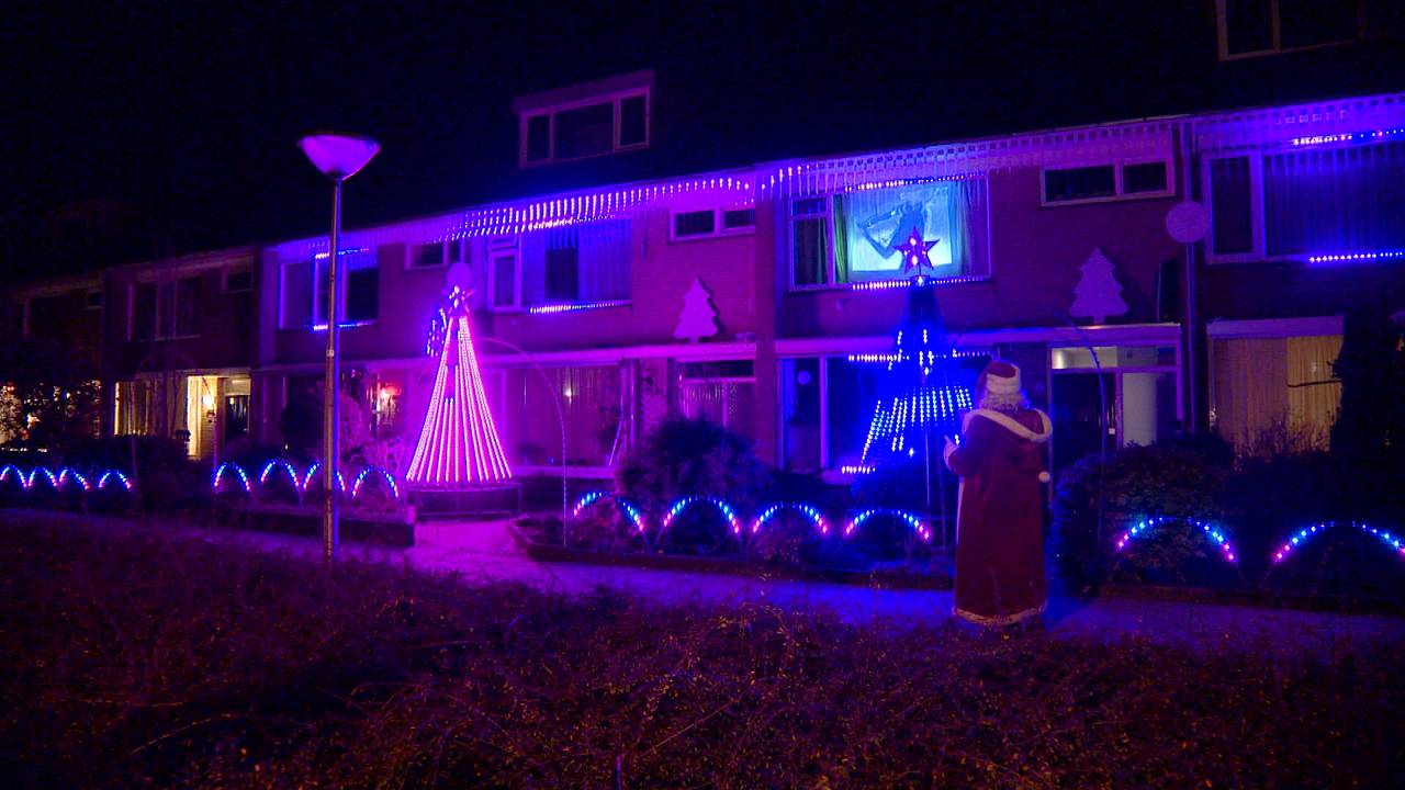 De kerstshow aan de Rode Kruislaan in Eindhoven.