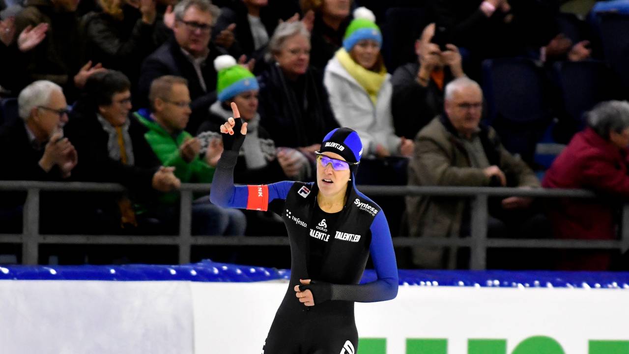 Ireen Wüst pakte twee keer goud op het NK afstanden