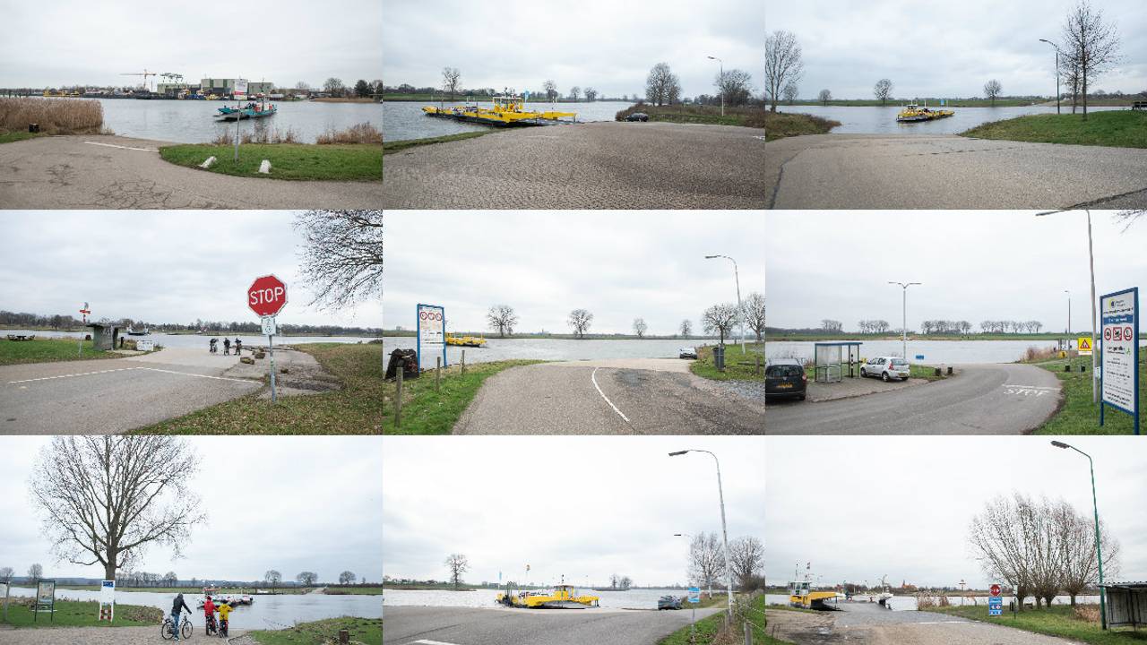 Een aantal van de Brabantse veerponten