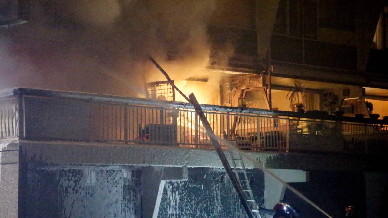 De brand in Geldrop.