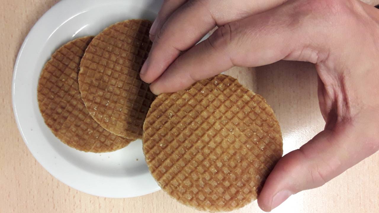 Stroopwafels van Daelmans zijn in trek bij passagiers van United Airlines. (Foto: Frits van Otterdijk)