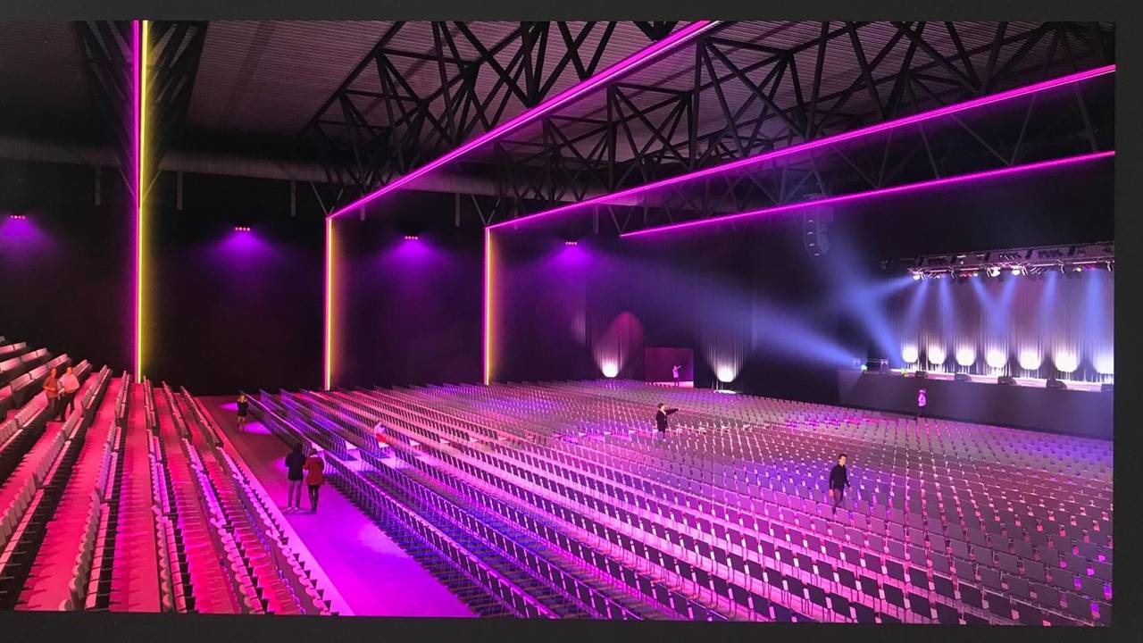 Het beeld hoe de hal eruit komt te zien (Foto: Libéma).