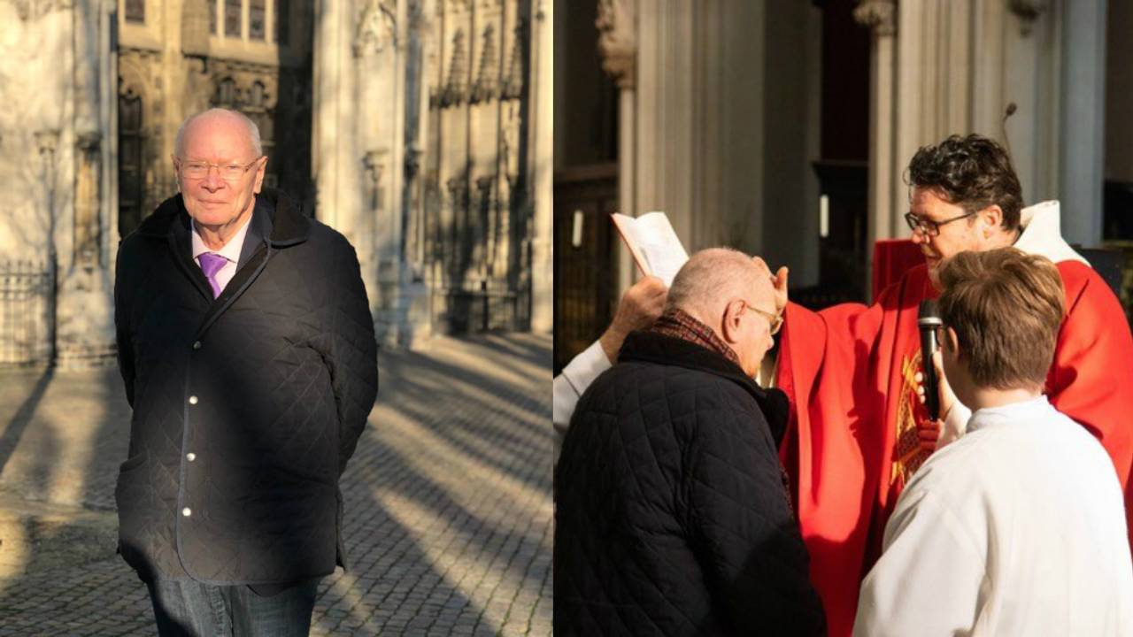 Frans (73) werd zondag lid van de Rooms-Katholieke Kerk (foto's: Michelle Peters / Wim Koopman)