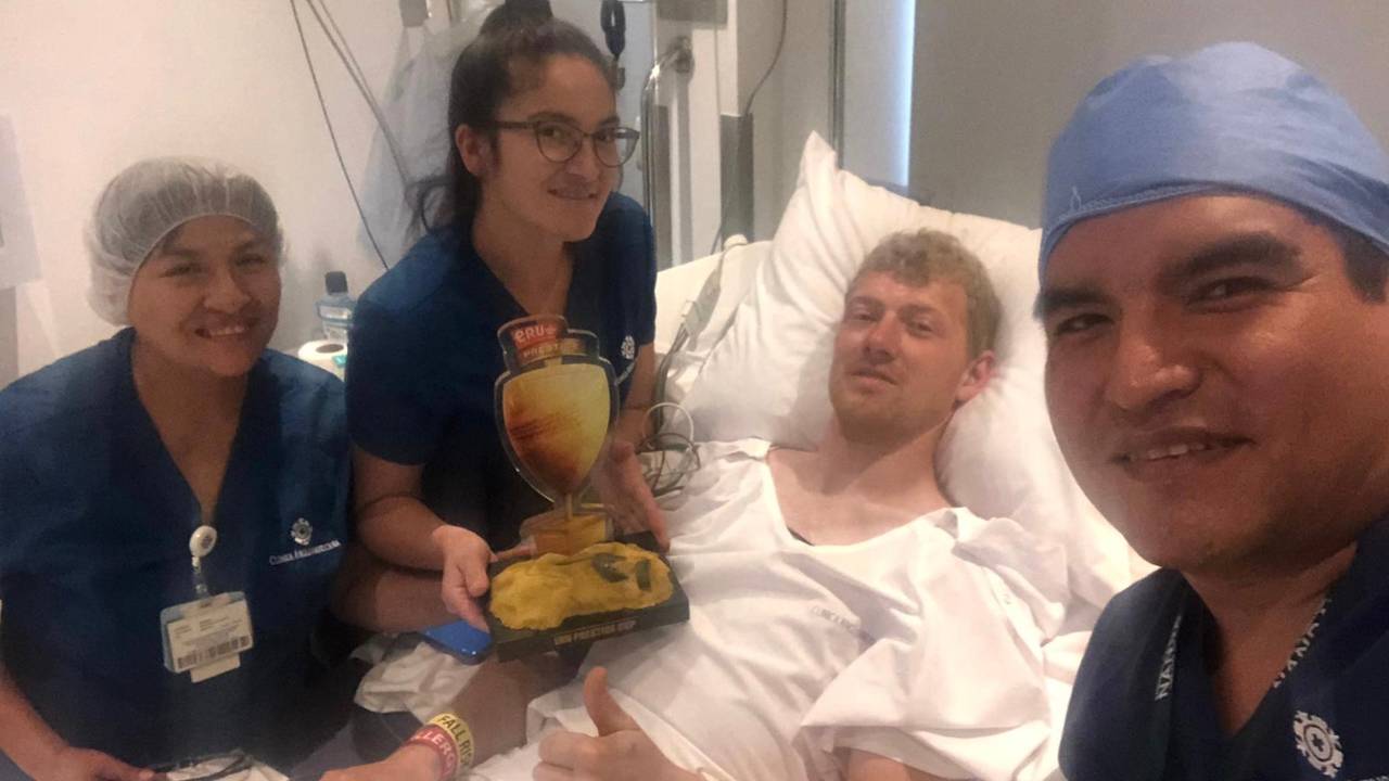 Mark Tielemans werd goed verzorgd in Lima.