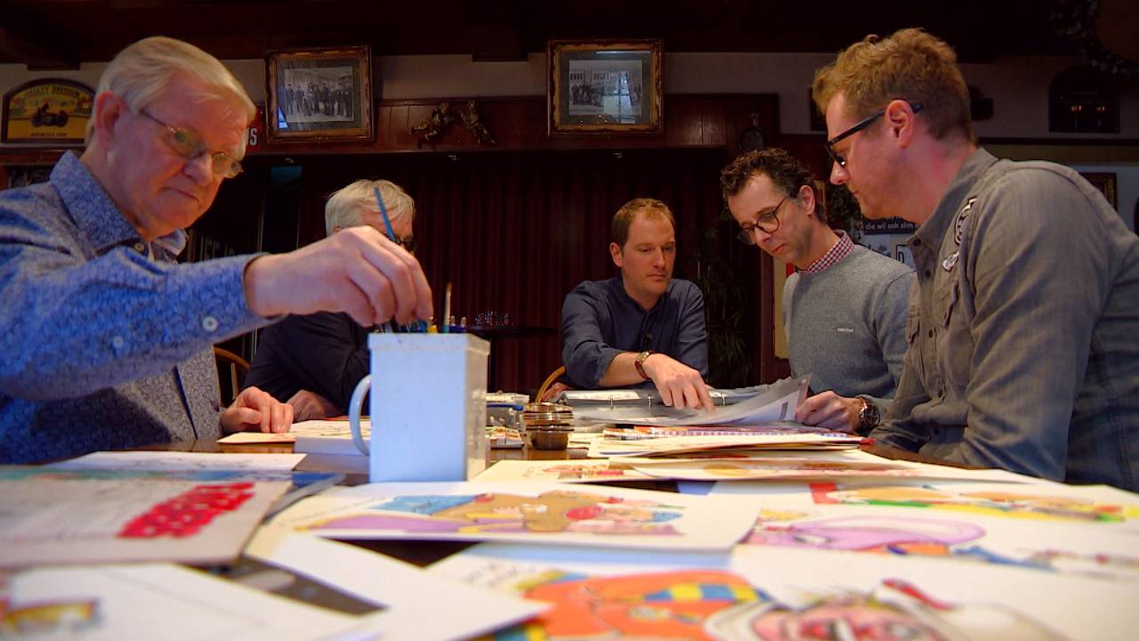 De redactie vergadert