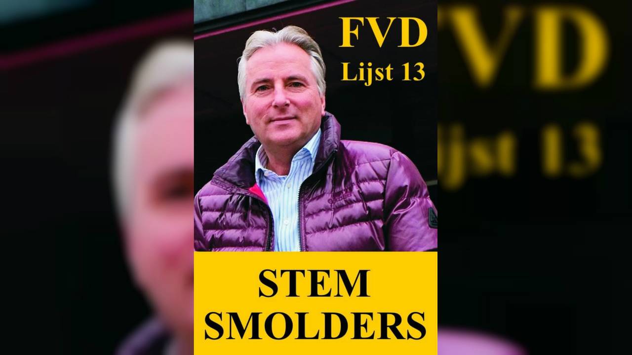 Smolders is lijstduwer voor FvD.