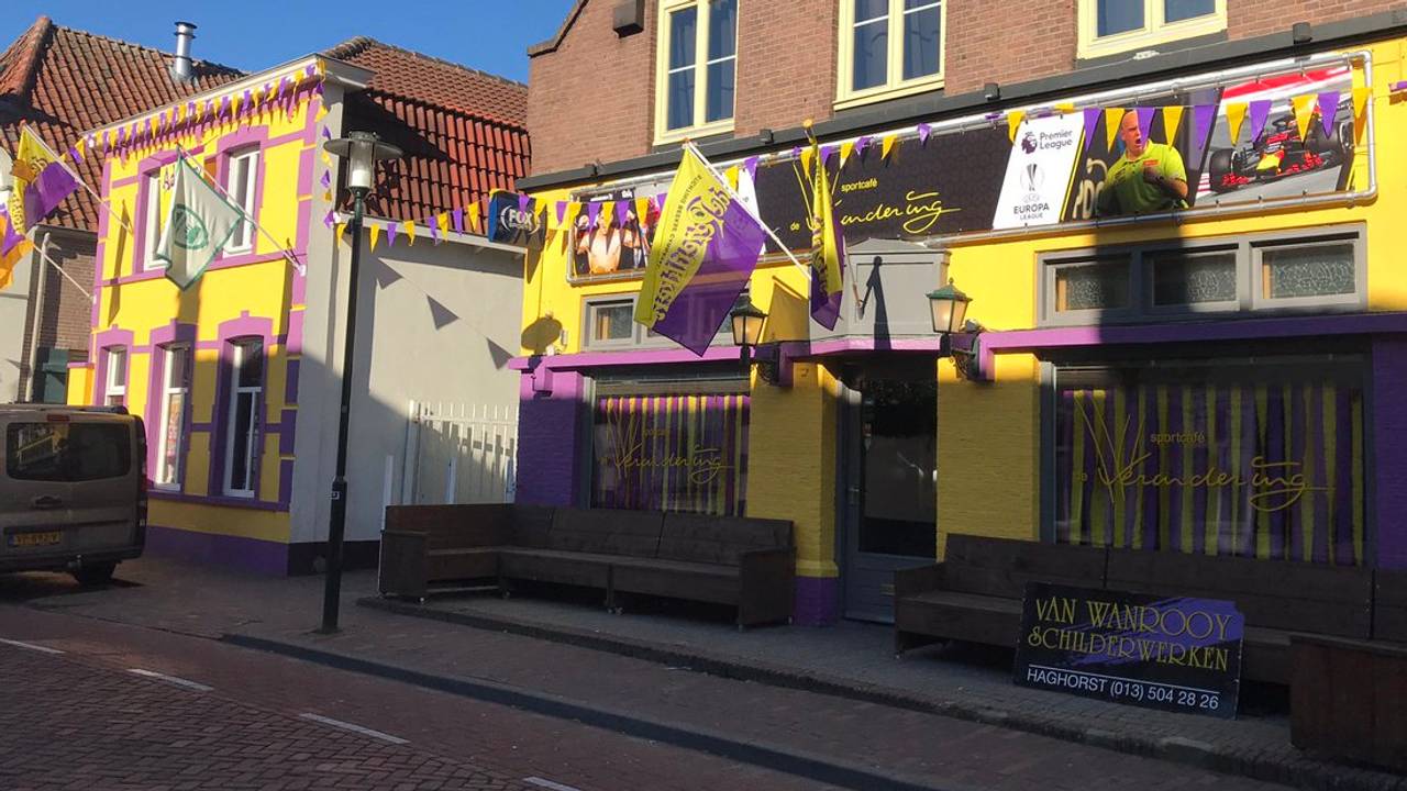 kiezen Afdeling Clan Paars en geel bijna niet aan te slepen in Hilvarenbeek, tweede pand in de  verf: 'Het is een virus' - Omroep Brabant