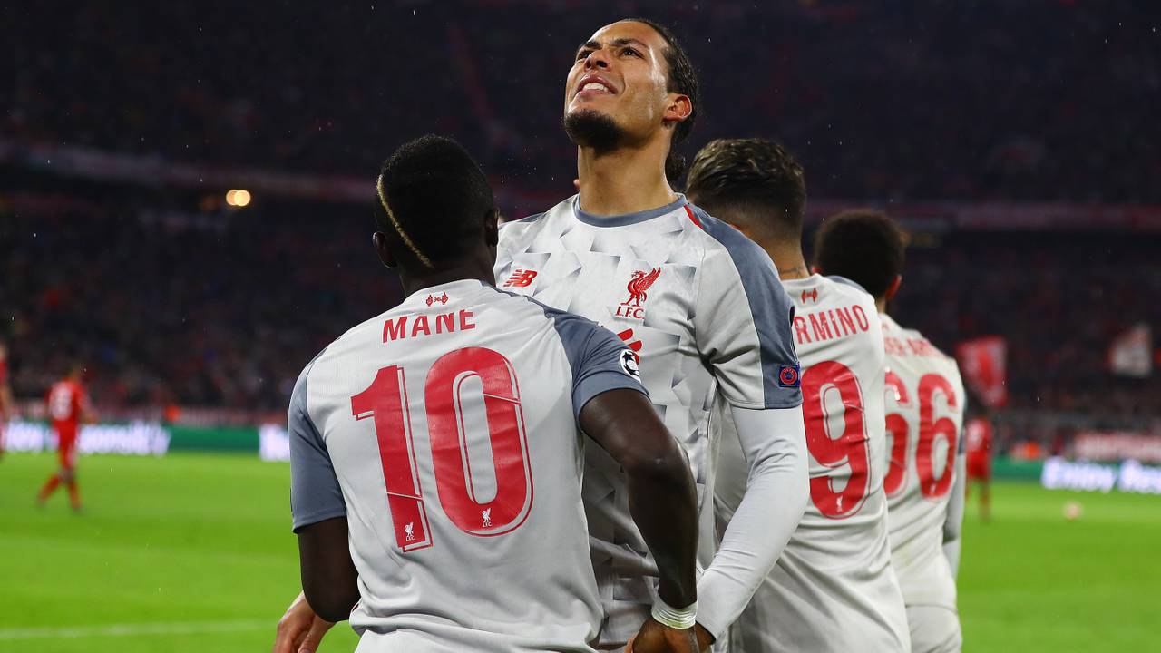 Virgil van Dijk na zijn goal (foto: VI Images).