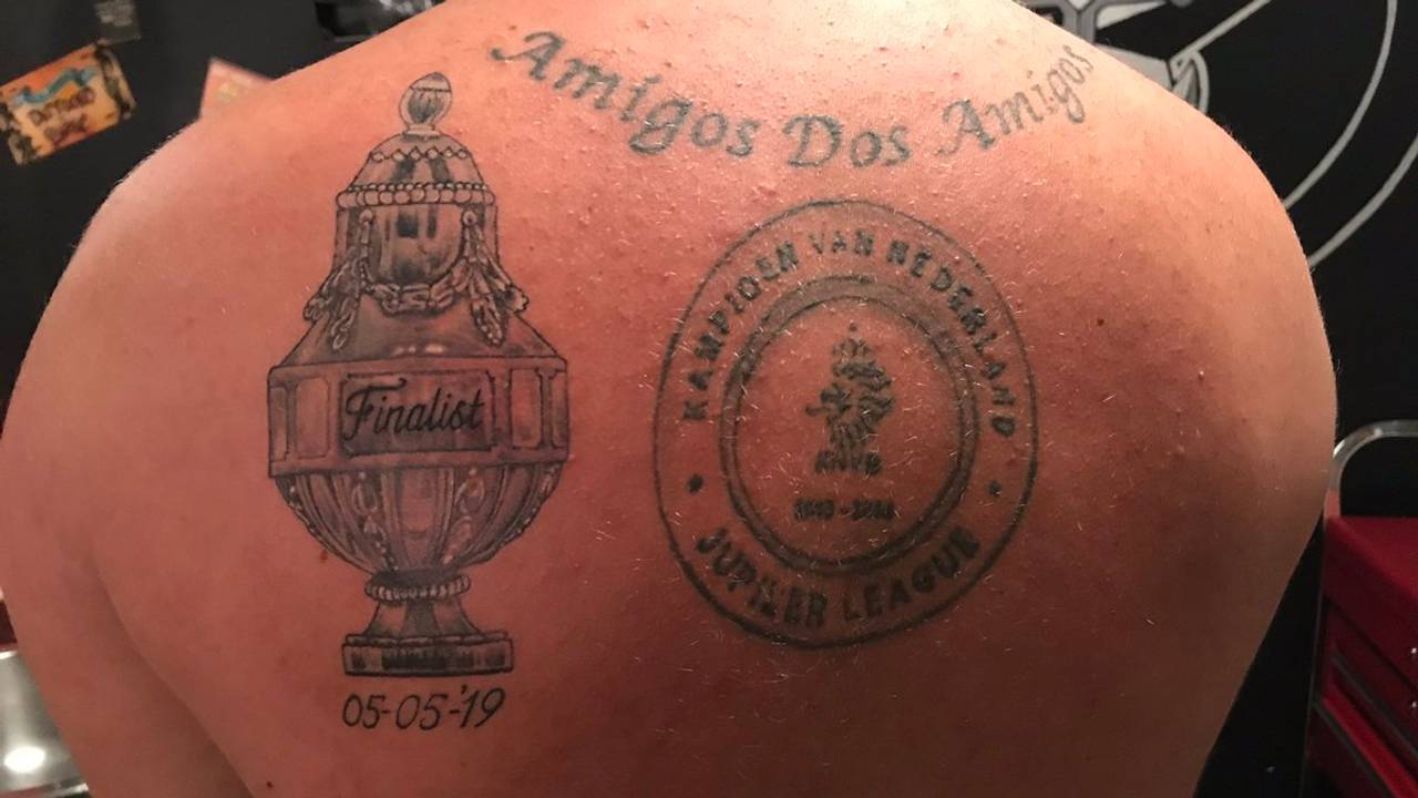 De nieuwe tatoeage van fan Wesley Raaijmakers