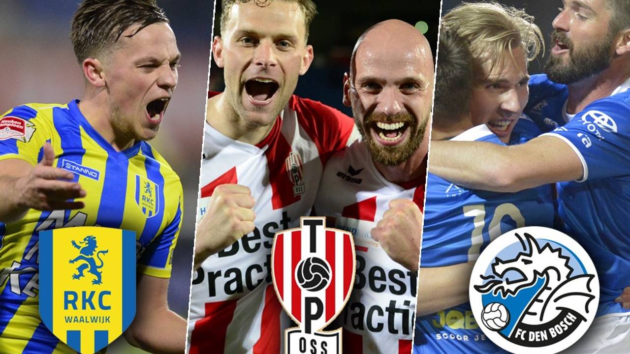 Drie Brabantse clubs strijden deze maand om promotie naar de Eredivisie. (Foto's Orange Pictures)
