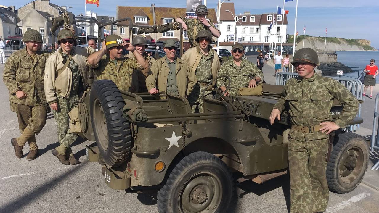 De Vrienden van de Timberwolves in Normandië.