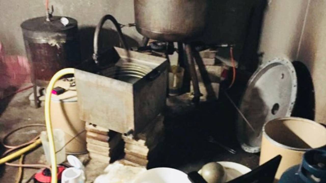 Het opgerolde drugslab in Elsendorp. (Foto: archief)