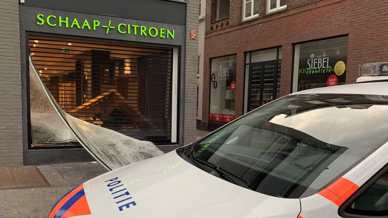 Ramkraak bij juwelier Schaap en Citroen