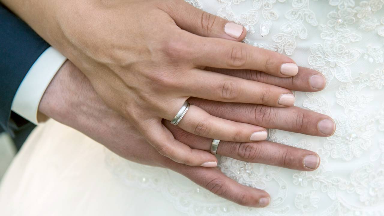 En ze zei 'ja' (foto: ANP).