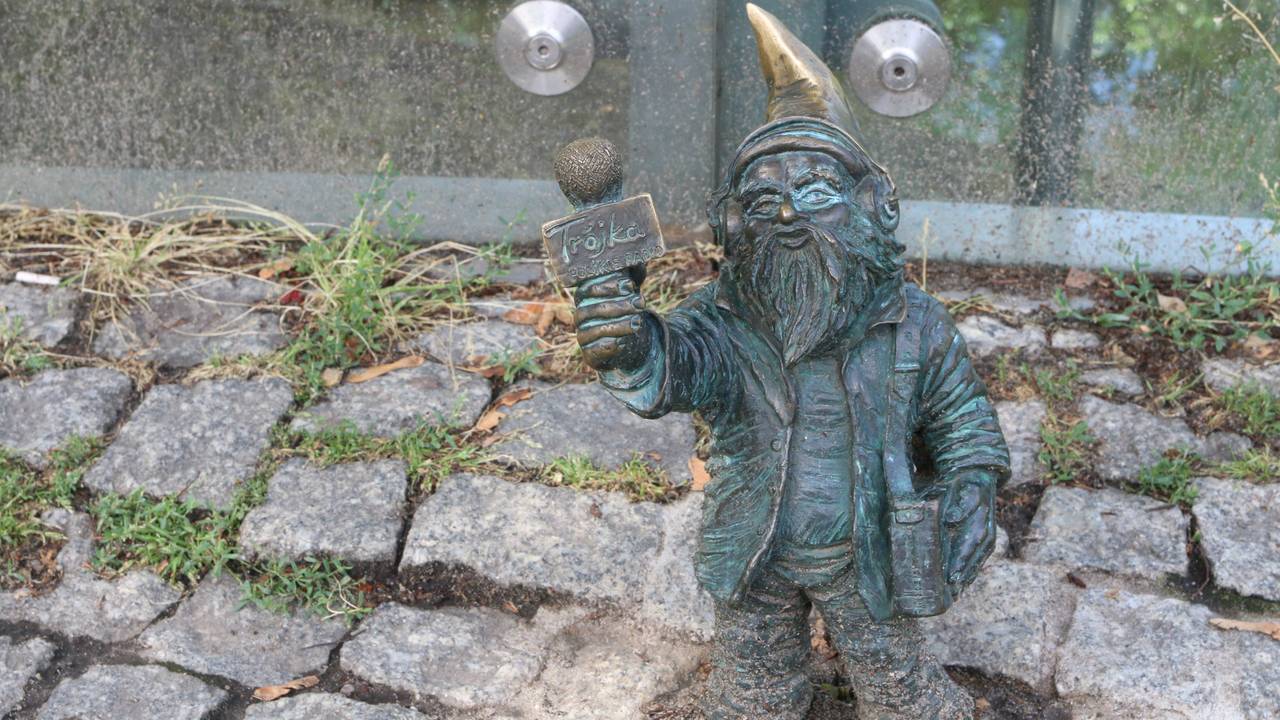 Een collega in zakformaat in het Poolse Wroclaw.