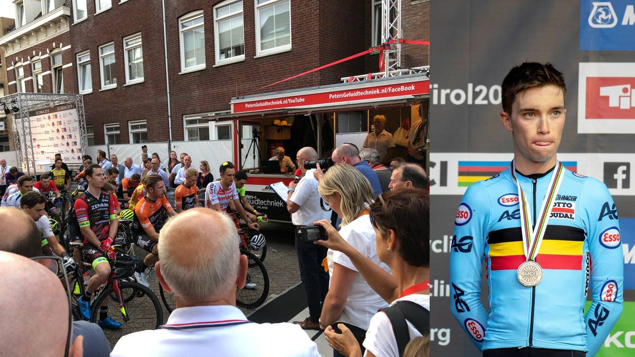 Een minuut stilte bij de Draai van de Kaai (l) voor de overleden Bjorg Lambrecht. (Foto's: Omroep Brabant& ANP)