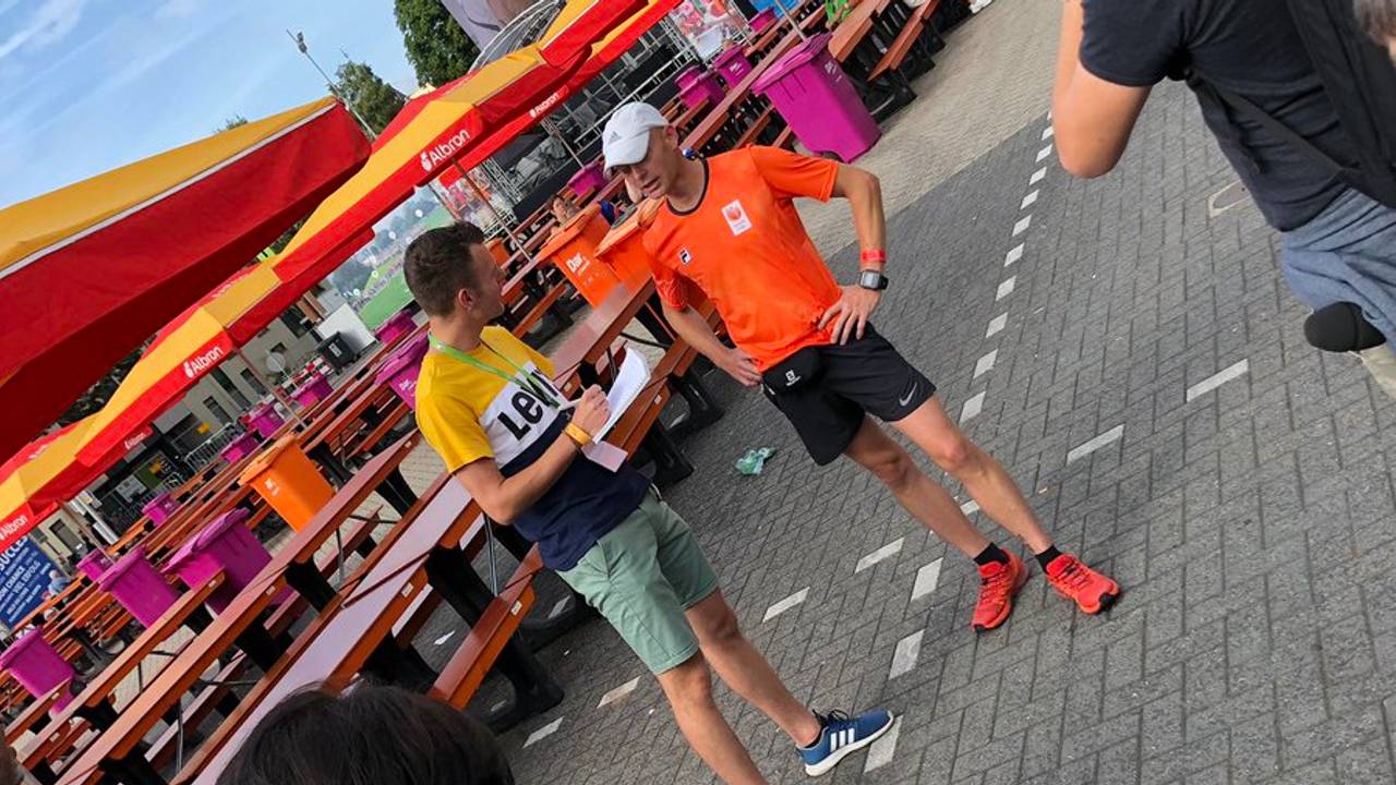 Paul Jansen finishte vrijdagochtend om half tien (Foto: Thomas Wustman).