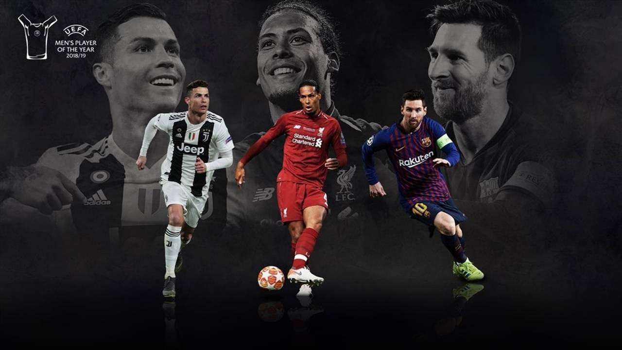 Ronaldo, Van Dijk, Messi