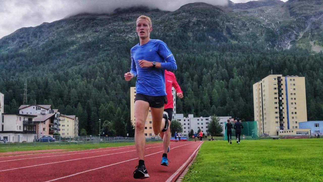 Björn Koreman tijdens een trainingsstage in Zwitserland (archieffoto: Rijk Nabuurs).
