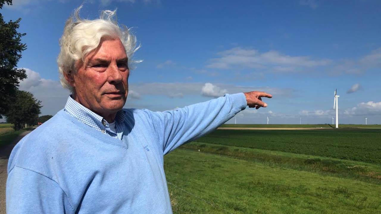 Arie van den Berg van de actiegroep Dinteloord tegen MEGAmolens. (Foto: Erik Peeters)