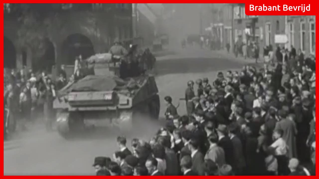 De Britse bevrijders worden als helden onthaald in Valkenswaard