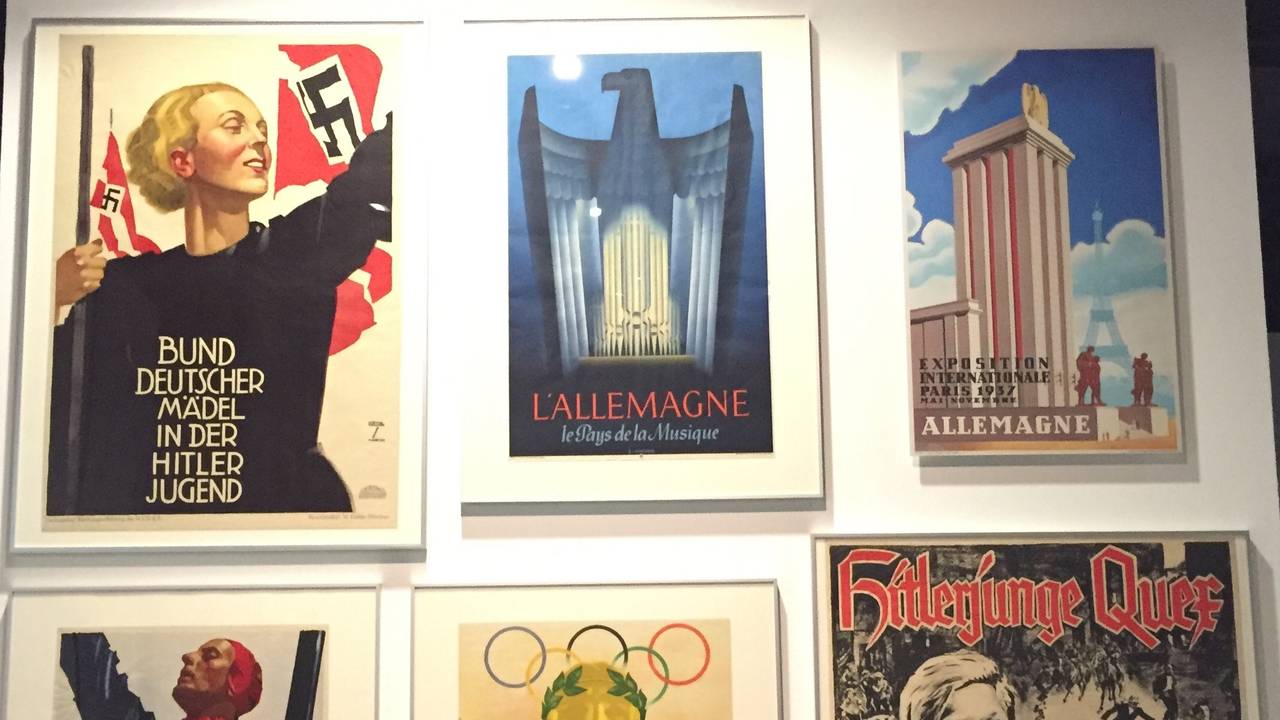 Propoganda uit Hitler Duitsland, te zien bij de tentoonstelling (foto: Omroep Brabant).