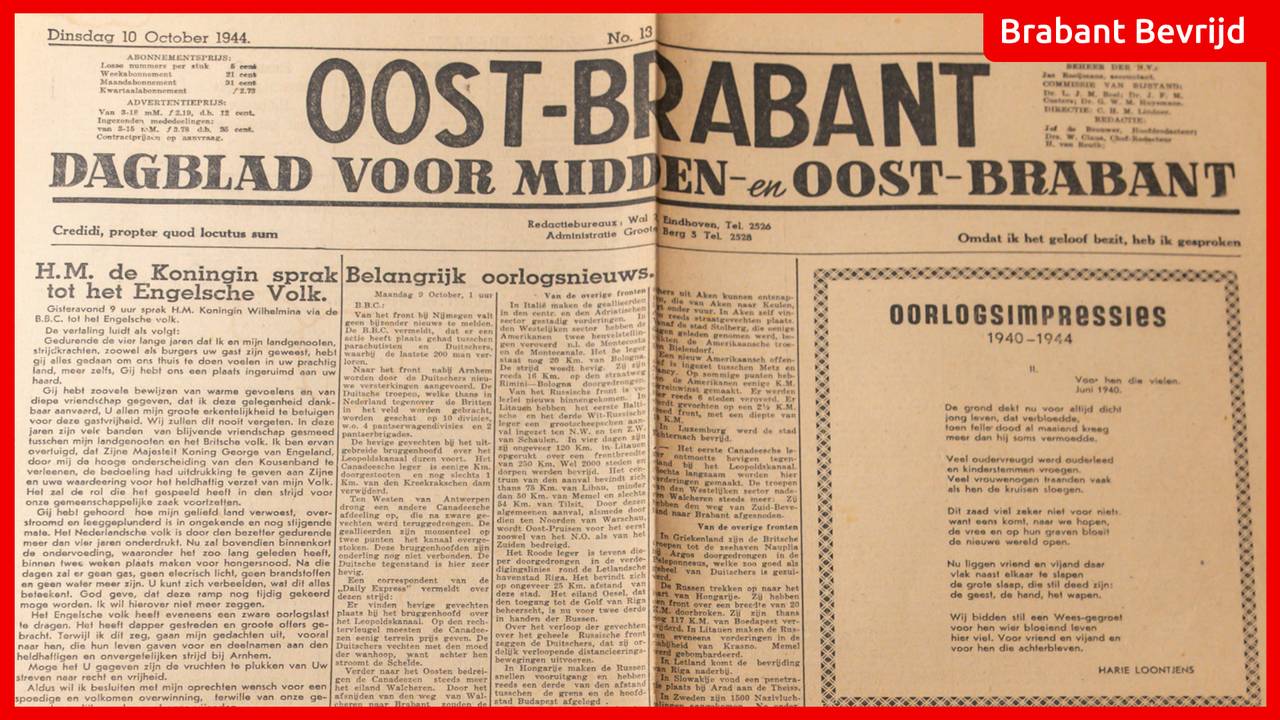 De krant van 10 oktober.