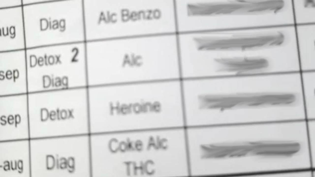 Een deel van de uitgelekte gegevens (foto: Omroep Brabant).