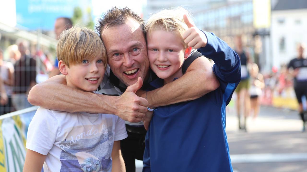 De finish halen wordt samen gevierd