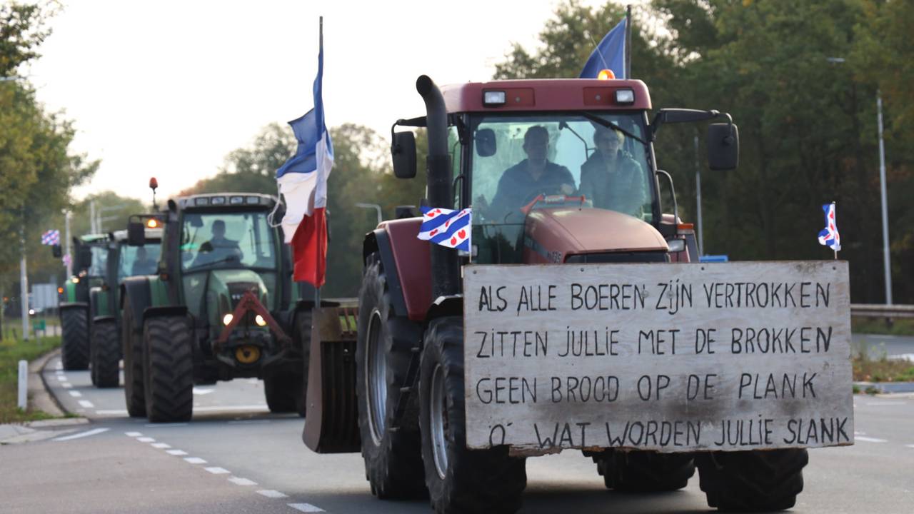 Boeren onderweg naar protest eind oktober (foto: Marco van den Broek/ SQ Vision)