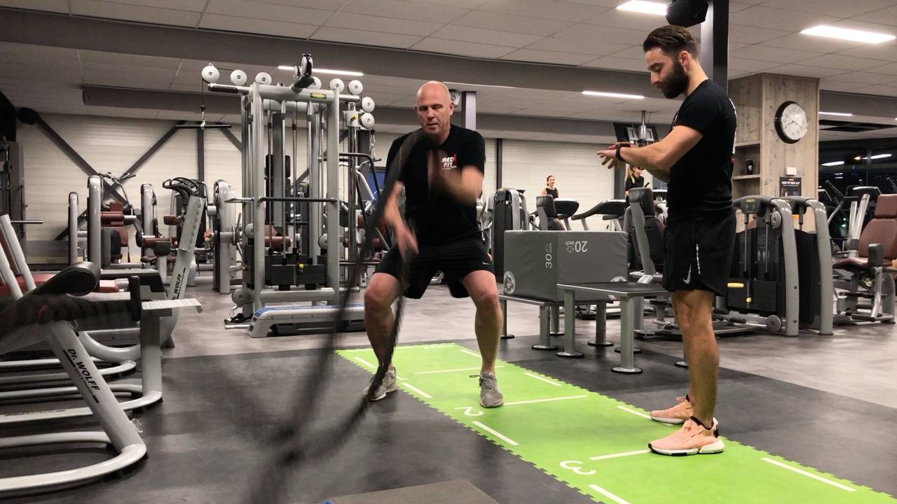 Zware concurrentie in fitnessland.